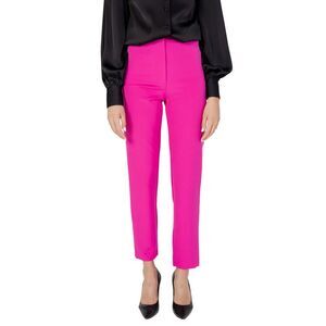 Silence High Waist Straight Leg Trousers Women Fuchsia